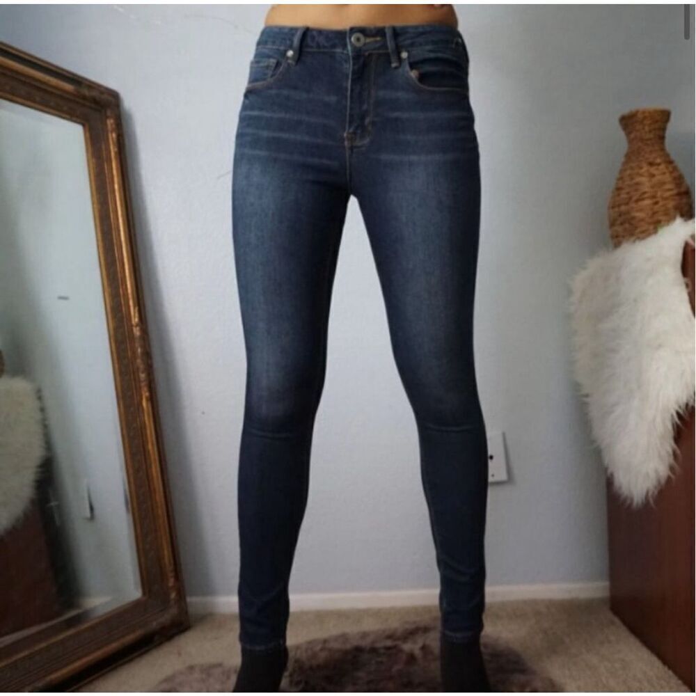 BullHead Denim Co. Pac Sun High Rise Skinniest Stretchy Jean Size Junior 5